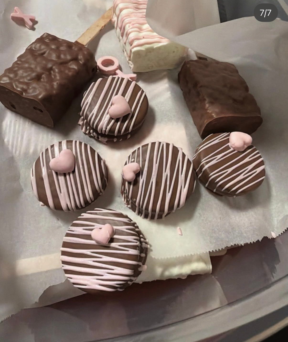 Chocolate-covered Oreos and treats